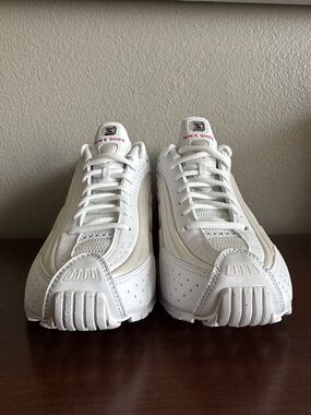 Nike Shox Womens White Athletic Sneakers
